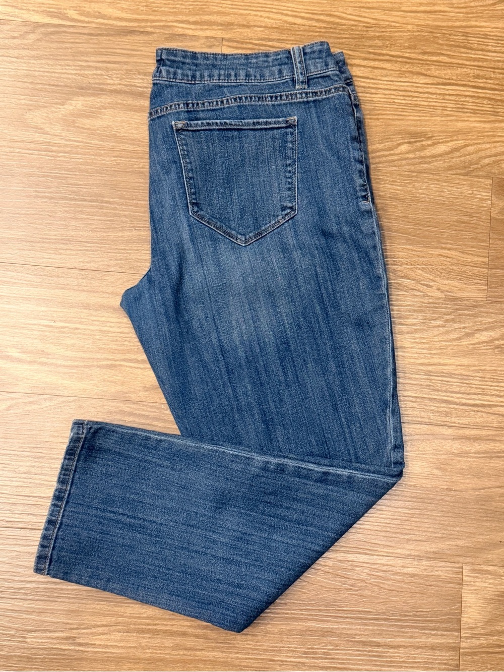 Liz Claiborne Distressed Dark Blue Boyfriend Jeans